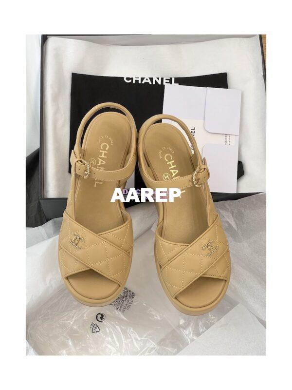 Replica Chanel 23SS Lambskin Sandals 70mm G39918 23