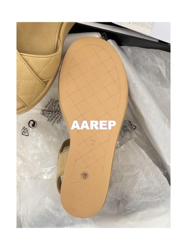 Replica Chanel 23SS Lambskin Sandals 70mm G39918 29