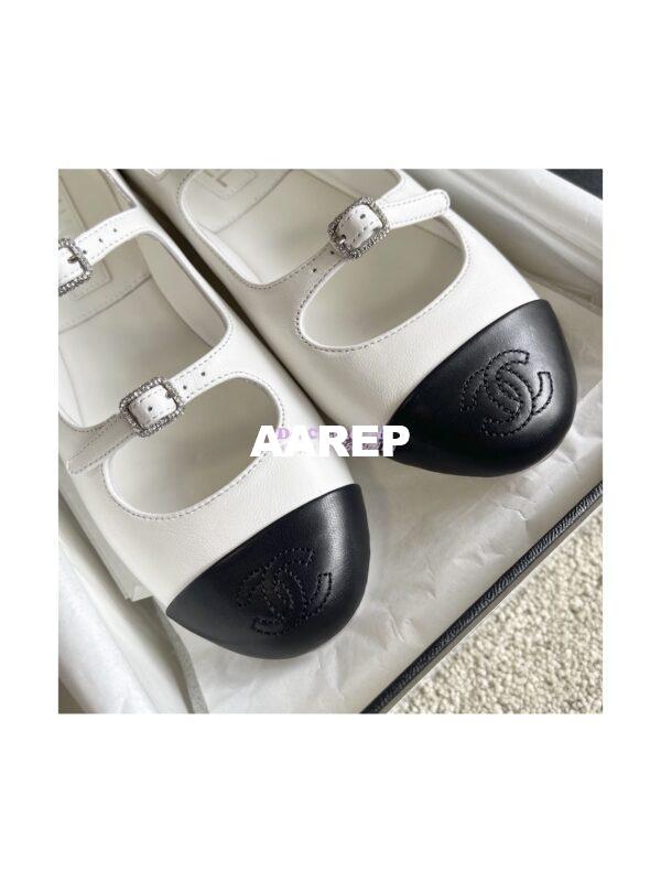 Replica Chanel 23P Mary Janes Lambskin & Calfskin G39514 6
