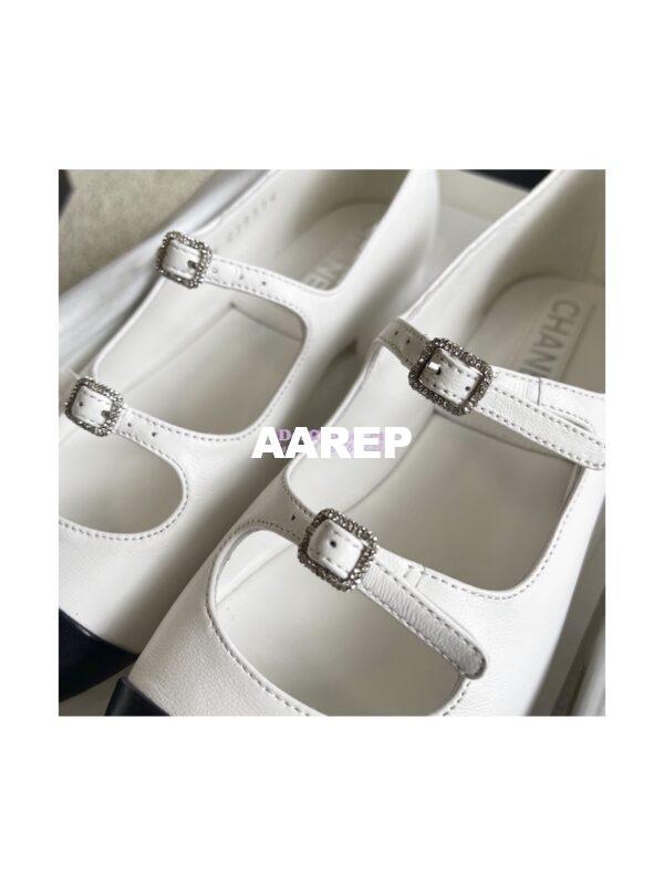 Replica Chanel 23P Mary Janes Lambskin & Calfskin G39514 8