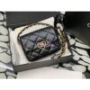 Replica Chanel Mini Flap Bag with Top Handle in Aged Calfskin AS4025 Black 2