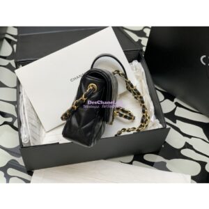 Replica Chanel Mini Flap Bag in Lambskin AS3979 Black 2