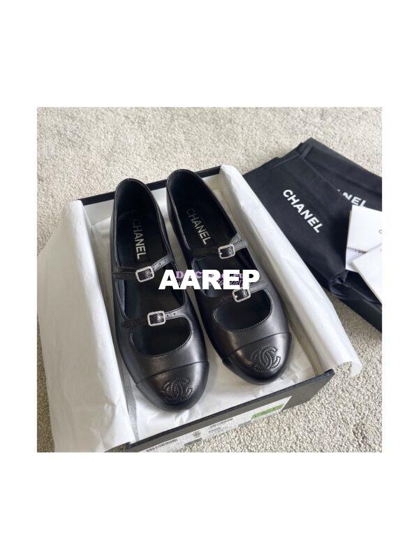 Replica Chanel 23P Mary Janes Lambskin & Calfskin G39514 12