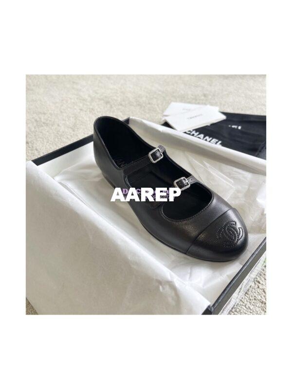 Replica Chanel 23P Mary Janes Lambskin & Calfskin G39514 13