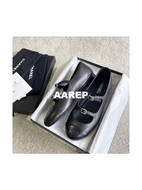 Replica Chanel 23P Mary Janes Lambskin & Calfskin G39514 16