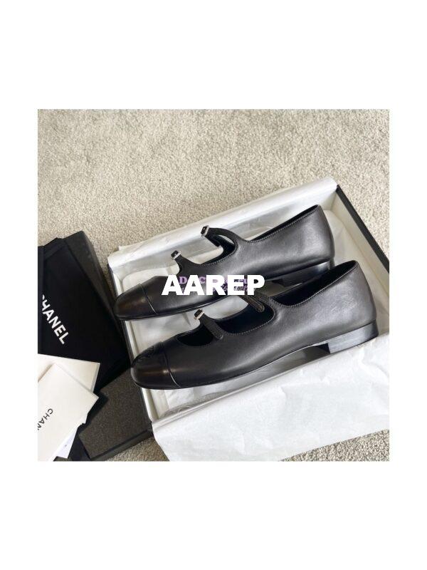 Replica Chanel 23P Mary Janes Lambskin & Calfskin G39514 17