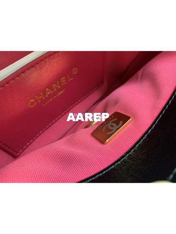 Replica Chanel Mini Flap Bag in Lambskin AS3979 Black 9