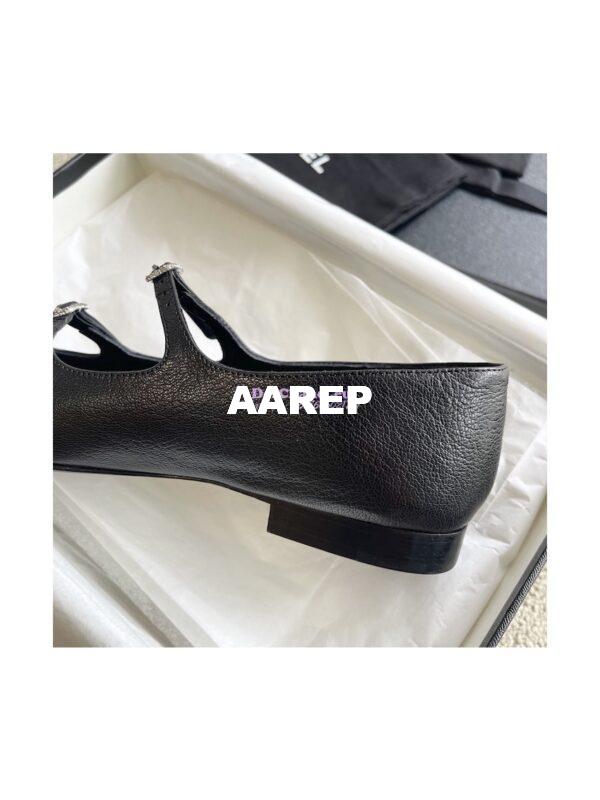 Replica Chanel 23P Mary Janes Crinkled Lambskin & Calfskin G39514 8