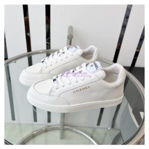 Replica Chanel Calfskin Sneaker G45085 White