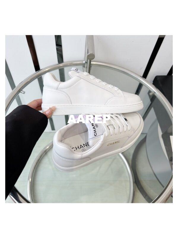 Replica Chanel Calfskin Sneaker G45085 White 8