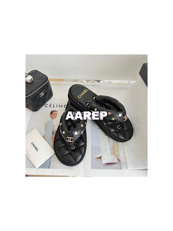 Replica Chanel 23P Lambskin Padded Thong with Charms G39860 4
