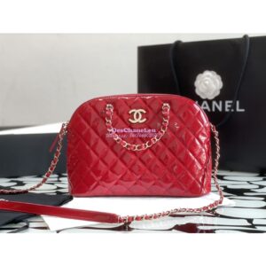 Replica Chanel Small Shopping Bag in Patent Calfskin AS3969 Red