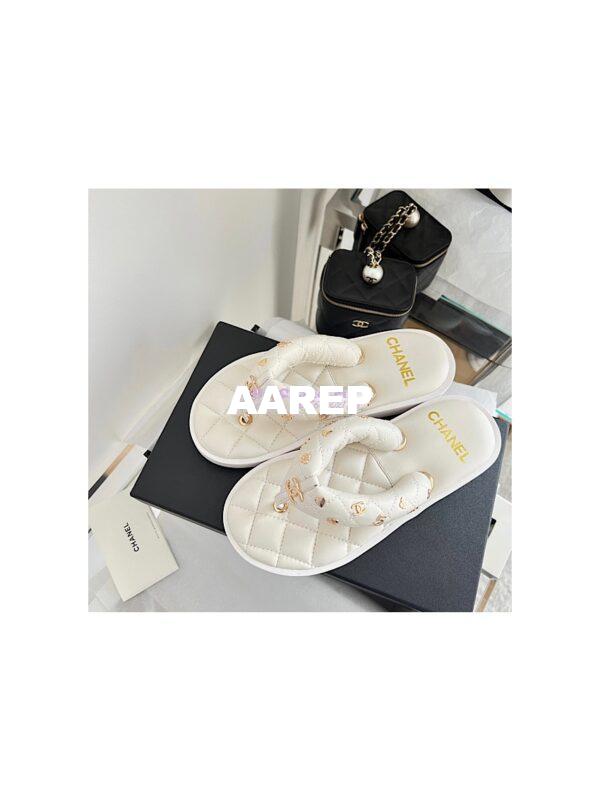 Replica Chanel 23P Lambskin Padded Thong with Charms G39860 9