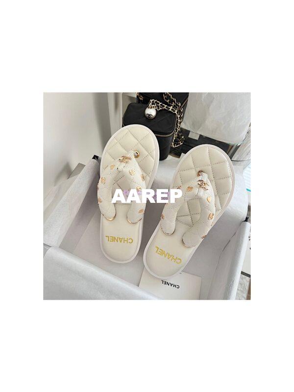 Replica Chanel 23P Lambskin Padded Thong with Charms G39860 10