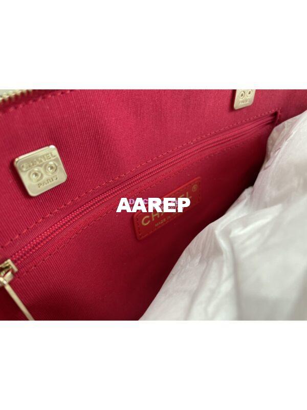 Replica Chanel Small Shopping Bag in Patent Calfskin AS3969 Red 6