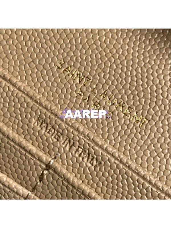 Replica YSL Saint Laurent Monogram Chain Wallet In Mix Matelassé Grain De Poudre Embossed Leather 620280 Beige 12