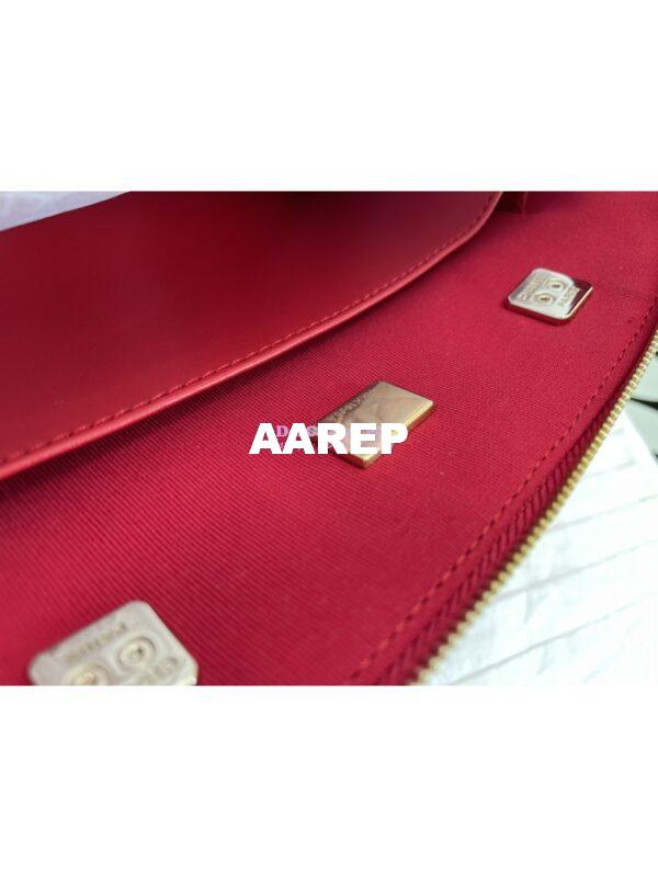 Replica Chanel Small Shopping Bag in Patent Calfskin AS3969 Red 7