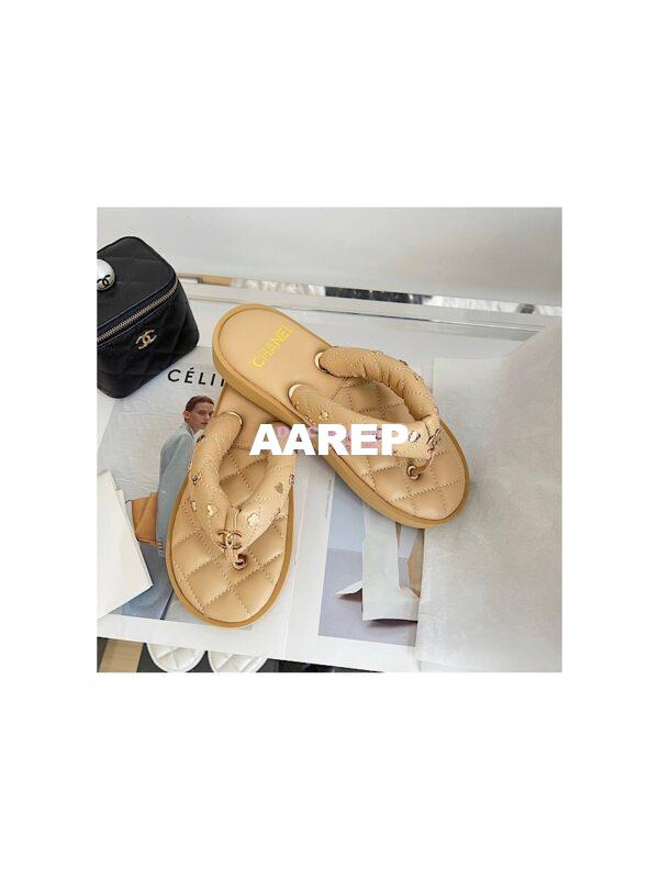 Replica Chanel 23P Lambskin Padded Thong with Charms G39860 16