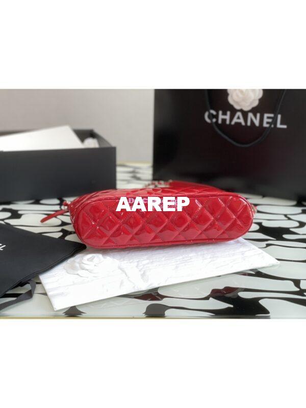 Replica Chanel Small Shopping Bag in Patent Calfskin AS3969 Red 9