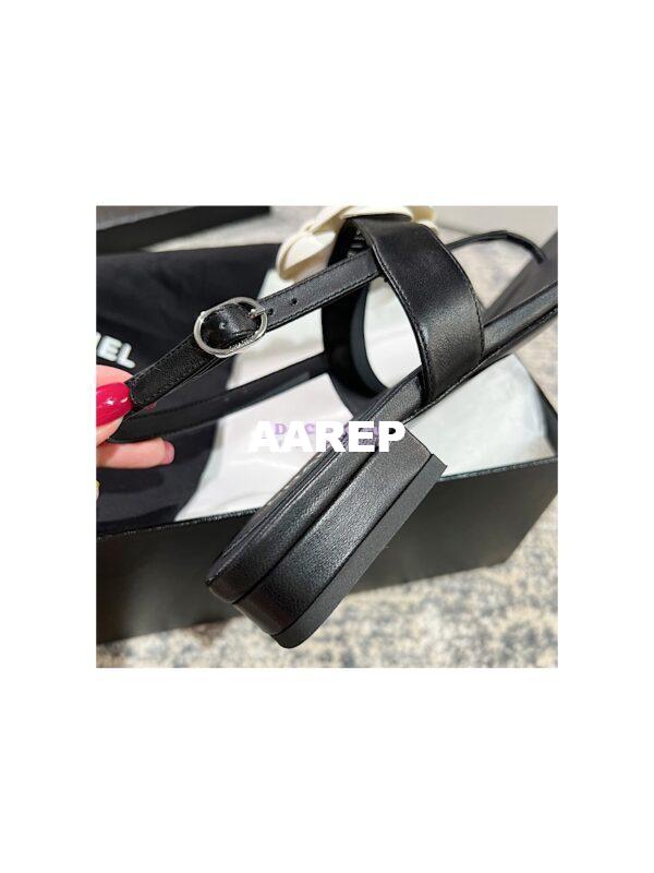 Replica Chanel 23SS Lambskin Camellia Sandals G37117 11