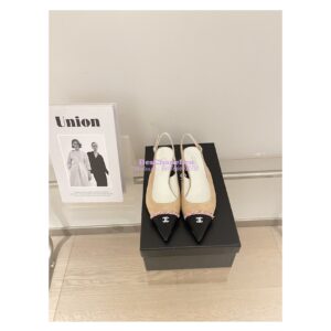 Replica Chanel 23SS Slingbacks in Suede Calfskin G39643 Beige Pink