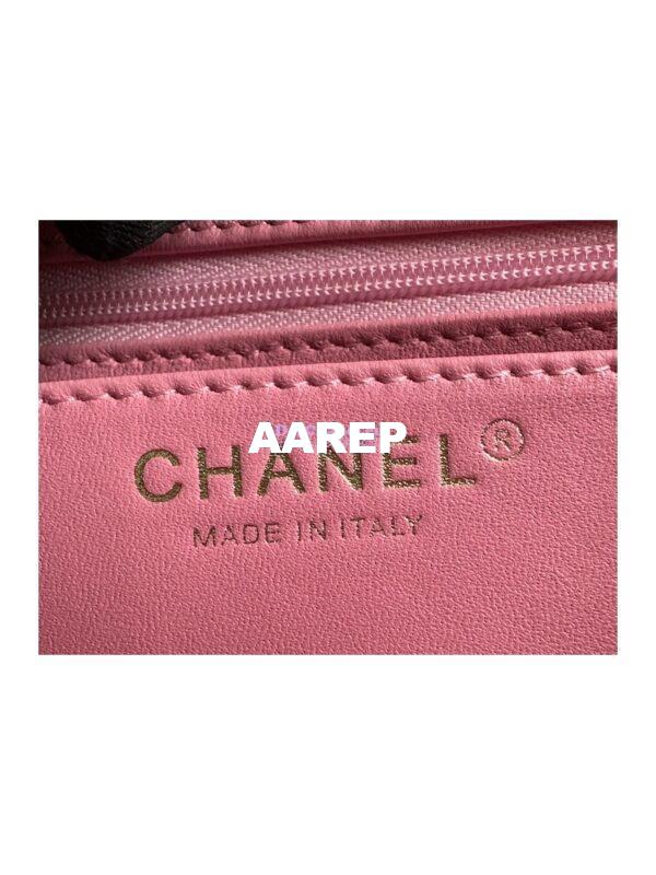 Replica Chanel 23A Tweed Mini Flap Bag Pink A69900 (Limited) 6