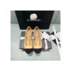 Replica Chanel Mary Jane Lambskin & Grosgrain G39562 Ivory