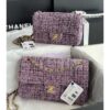 Replica Chanel 23A Tweed Mini Flap Bag Light Blue Green A69900 (Limited)