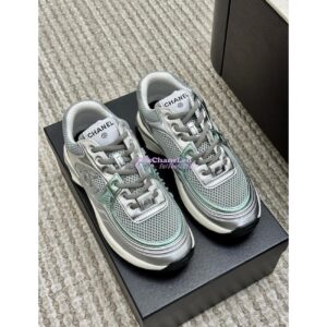 Replica Chanel Fabric & Laminated Sneakers G39792 T04 2