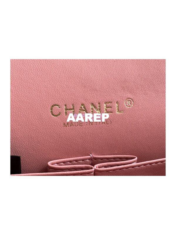 Replica Chanel Tweed Medium Classic Double Flap CF Bag Light Pink Coral A69901 9