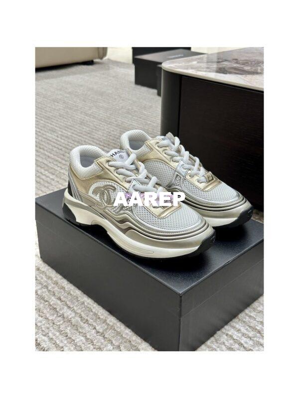 Replica Chanel Fabric & Laminated Sneakers G39792 T01