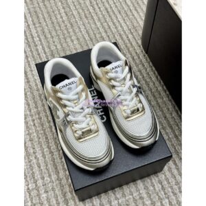 Replica Chanel Fabric & Laminated Sneakers G39792 T01 2