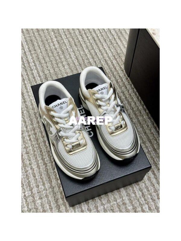 Replica Chanel Fabric & Laminated Sneakers G39792 T01 2