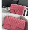 Replica Chanel Tweed Medium Classic Double Flap CF Bag Pink A69901 2