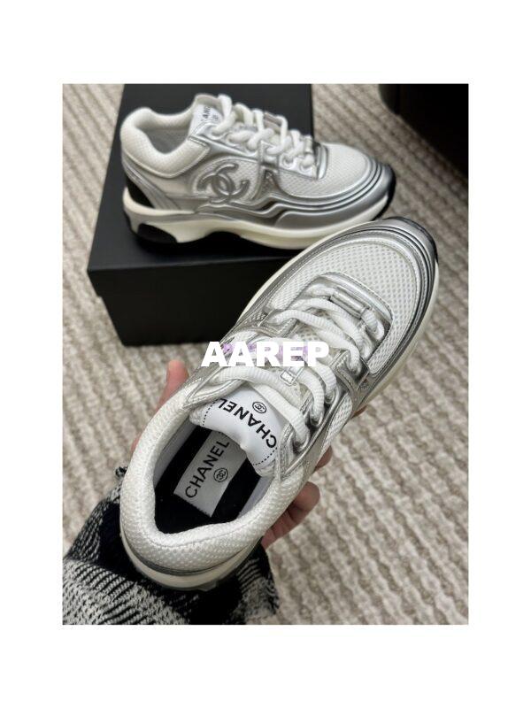Replica Chanel Fabric & Laminated Sneakers G39792 T02 6