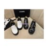 Replica Chanel Ankle Boots Shiny Calfskin G38076 Black 2