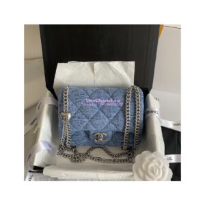 Replica Chanel 23P Mini Flap Bag Denim AS3829 Limited Edition
