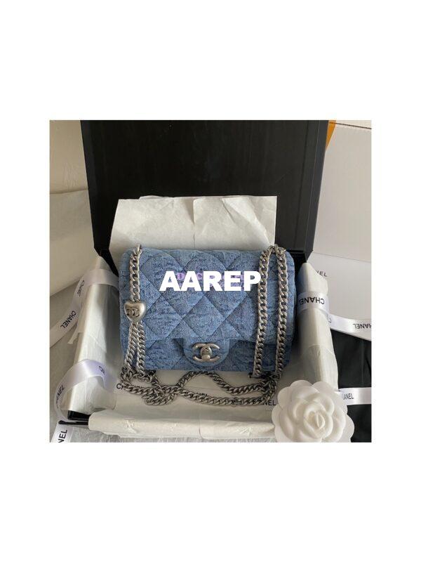 Replica Chanel 23P Mini Flap Bag Denim AS3829 Limited Edition