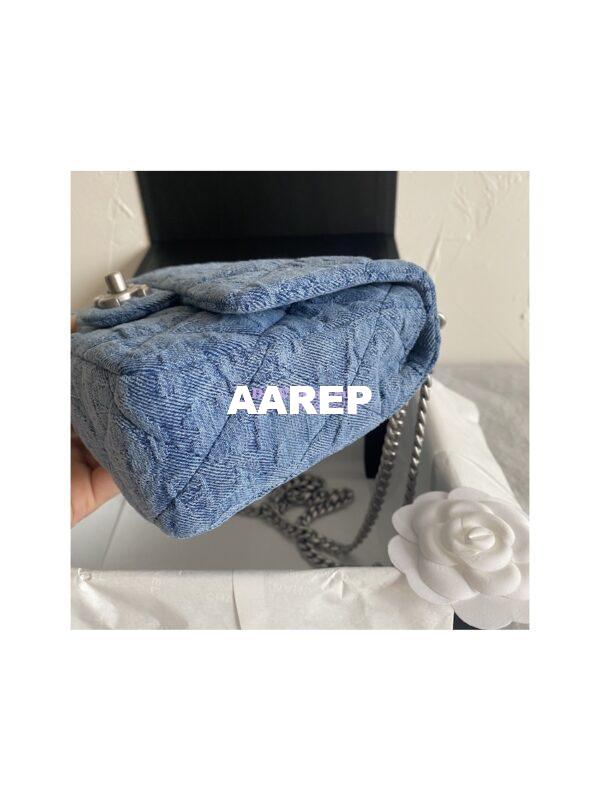 Replica Chanel 23P Mini Flap Bag Denim AS3829 Limited Edition 6