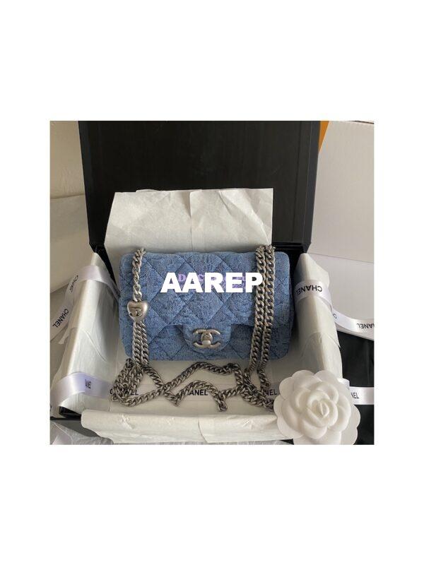 Replica Chanel 23P Flap Bag Denim AS3828 Limited Edition 3