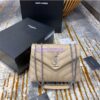 Replica Yves Saint Laurent YSL Loulou Small In Matelassé “Y” Leather in Beige 494699 Gold Hardware