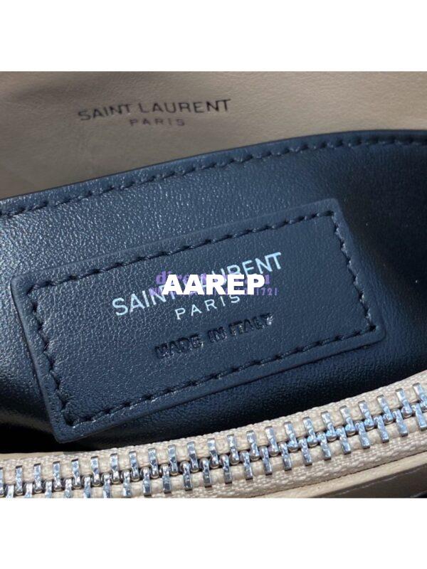 Replica Yves Saint Laurent YSL Loulou Small In Matelassé “Y” Leather in Beige 494699 Silver Hardware 7