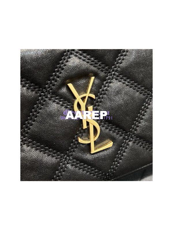 Replica Saint Laurent YSL Becky Double-Zip Pouch in Quilted Lambskin 608941 Black 8