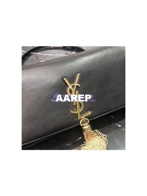 Replica YSL Saint Laurent Kate 99 in black lambskin 8