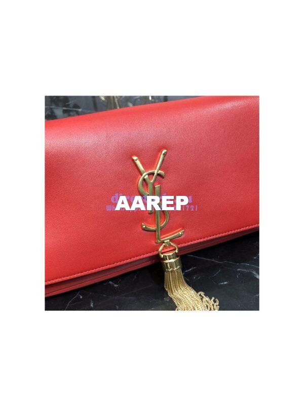 Replica YSL Saint Laurent Kate 99 in red lambskin 5