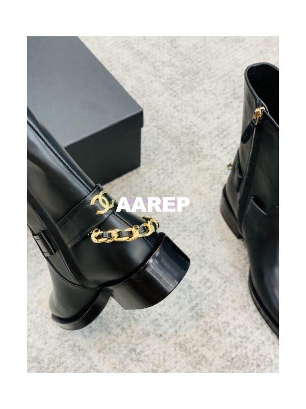 Replica Chanel 22A Leather Ankle Boots G39170 8