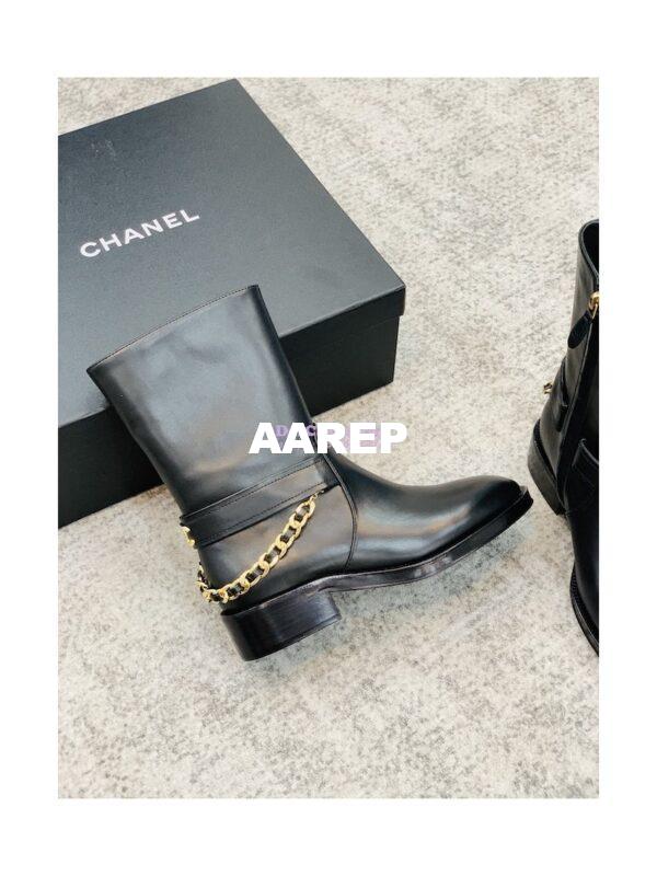 Replica Chanel 22A Leather Ankle Boots G39170 9
