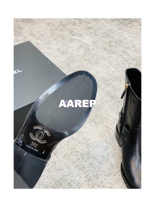 Replica Chanel 22A Leather Ankle Boots G39170 11