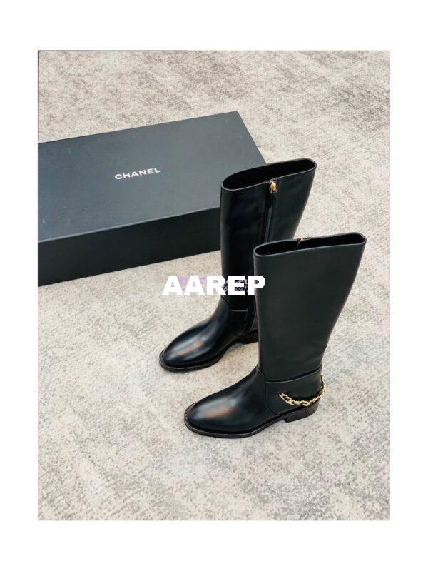 Replica Chanel 22A Leather Riding High Boots G39171 9
