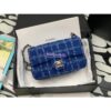 Replica Chanel 23A Tweed Mini Flap Bag Blue A69900 (Limited)